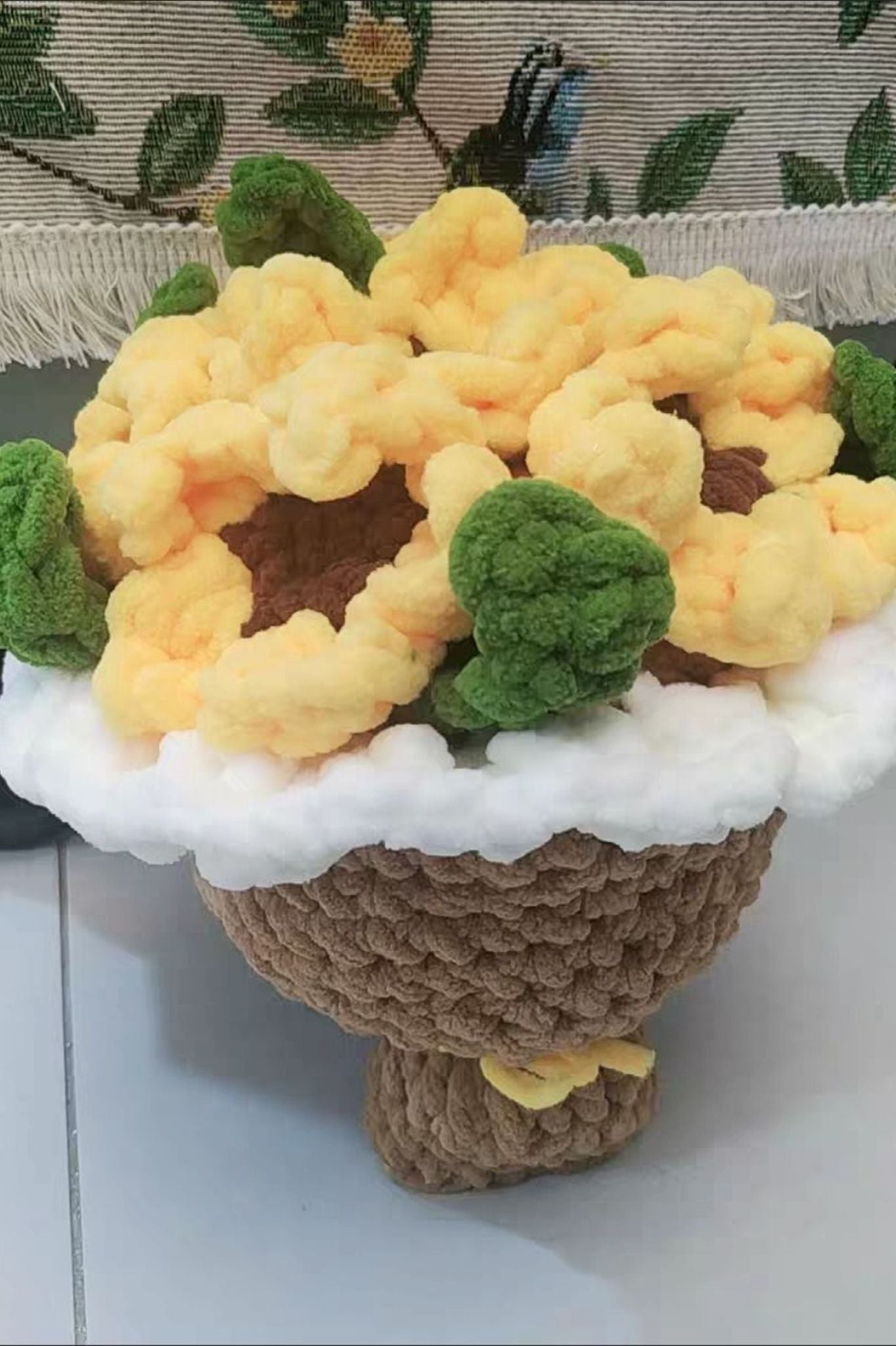 [Finished Product] Custom Sunflower Inspired Crochet Bouquet - Handmade Decor & Charm Collection