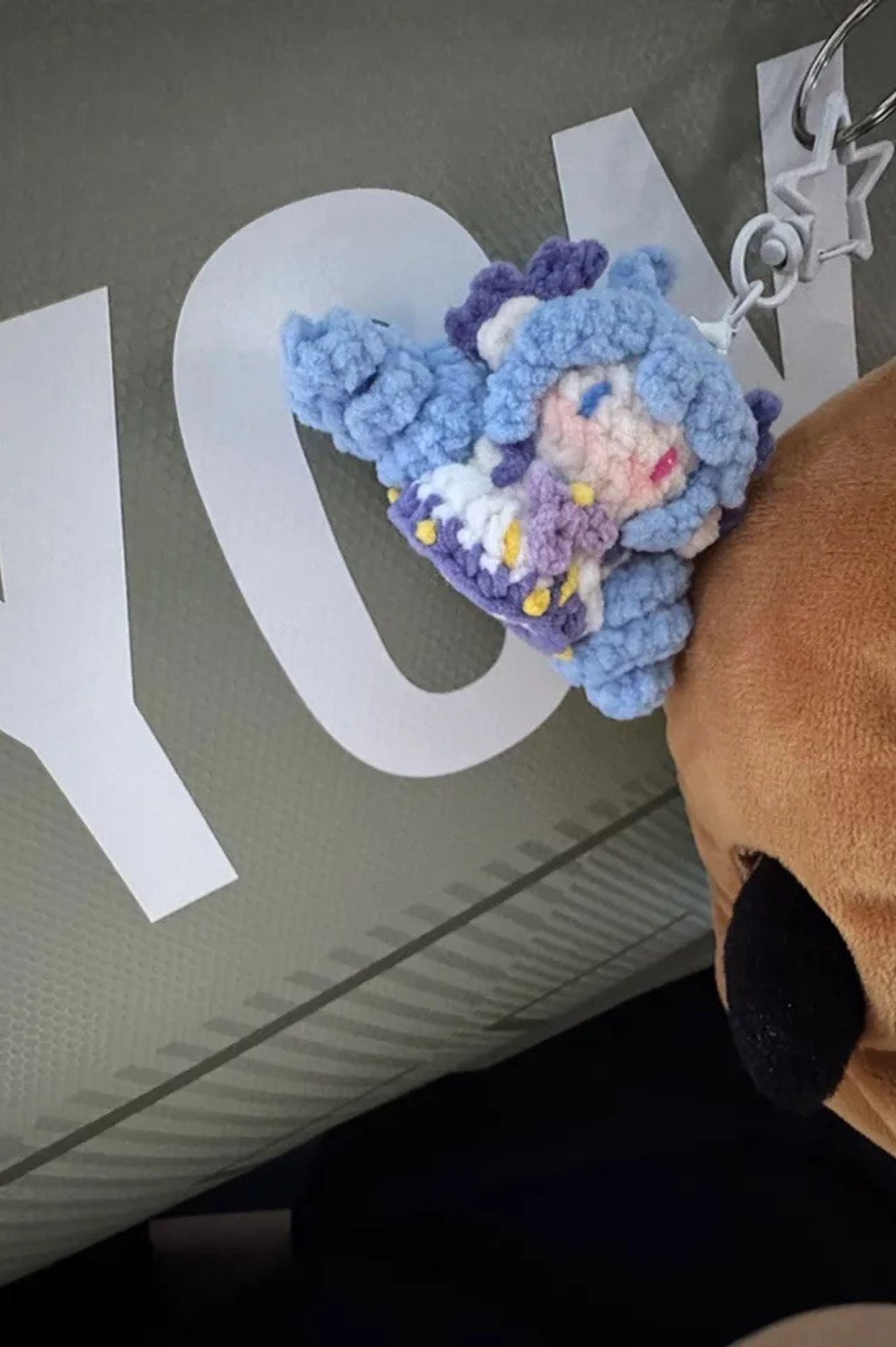 [Finished Product] Custom LOL Gwen the Hallowed Seamstress Game Fan Art - Handmade Crochet Keychain Charm