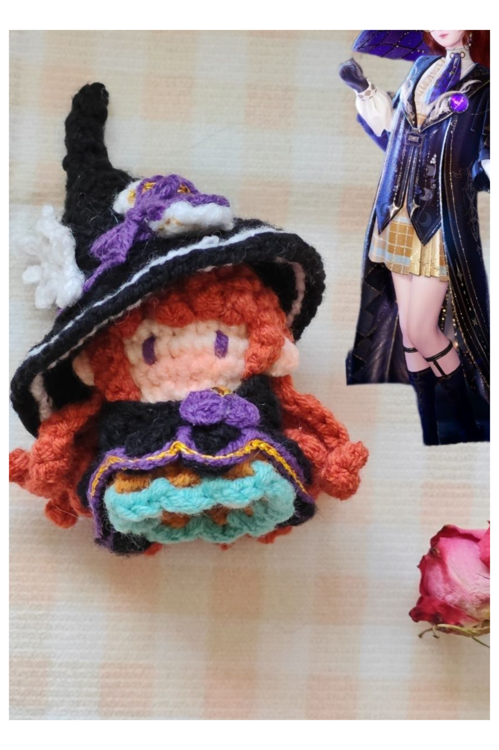 Finished Product Custom Infinity Nikki Game Fan Art-Handmade Crochet Keychain Charm