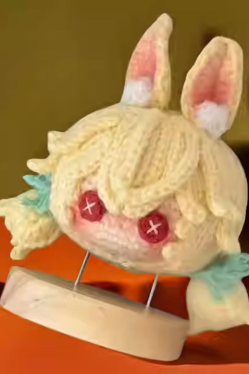 [Finished Product] Custom Identity V Journalist Xiao Yu Game Fan Art - Handmade Crochet Keychain Charm