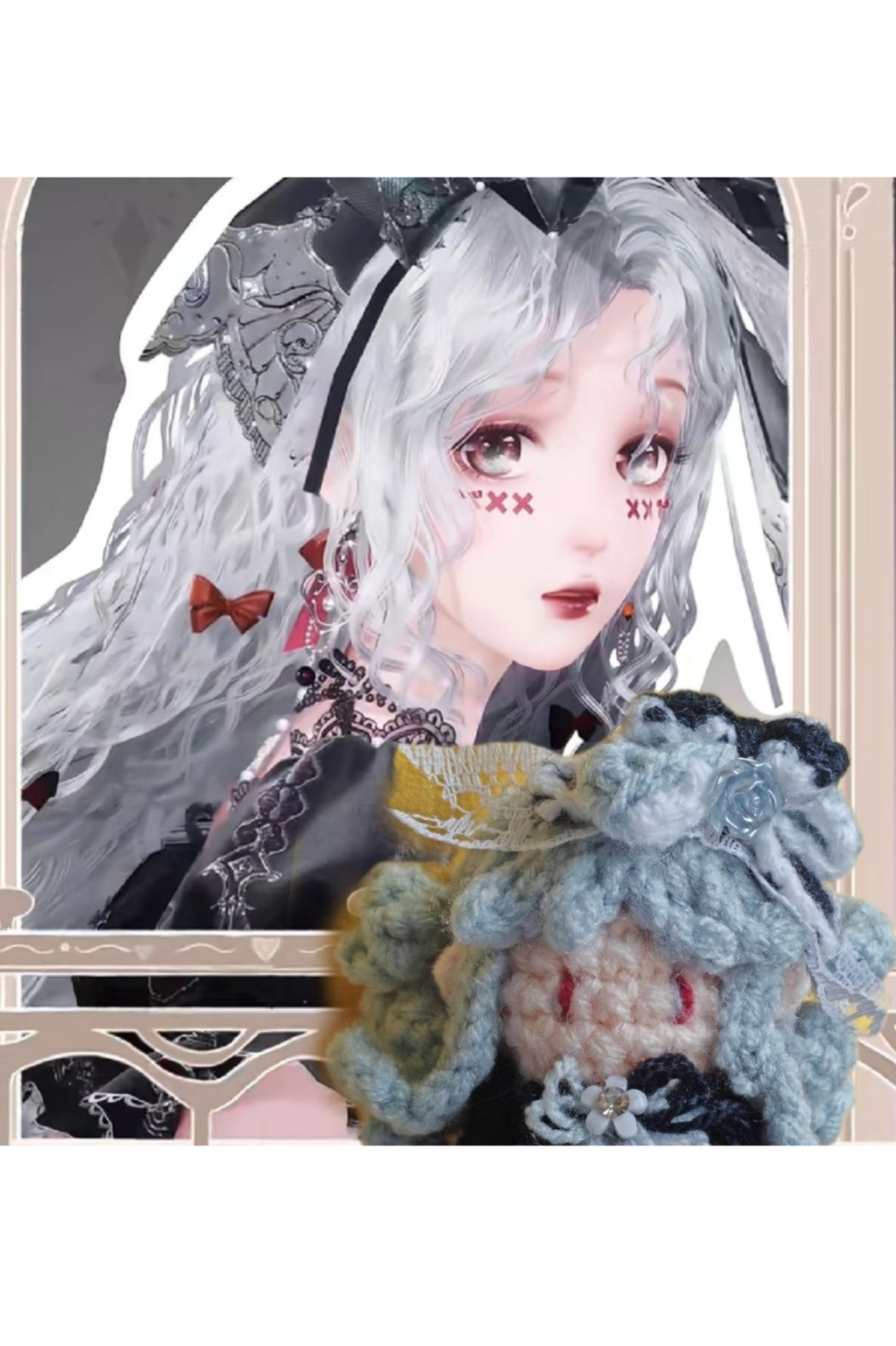 [Finished Product] Custom Infinity Nikki Witch Style Game Fan Art - Handmade Crochet Keychain Charm