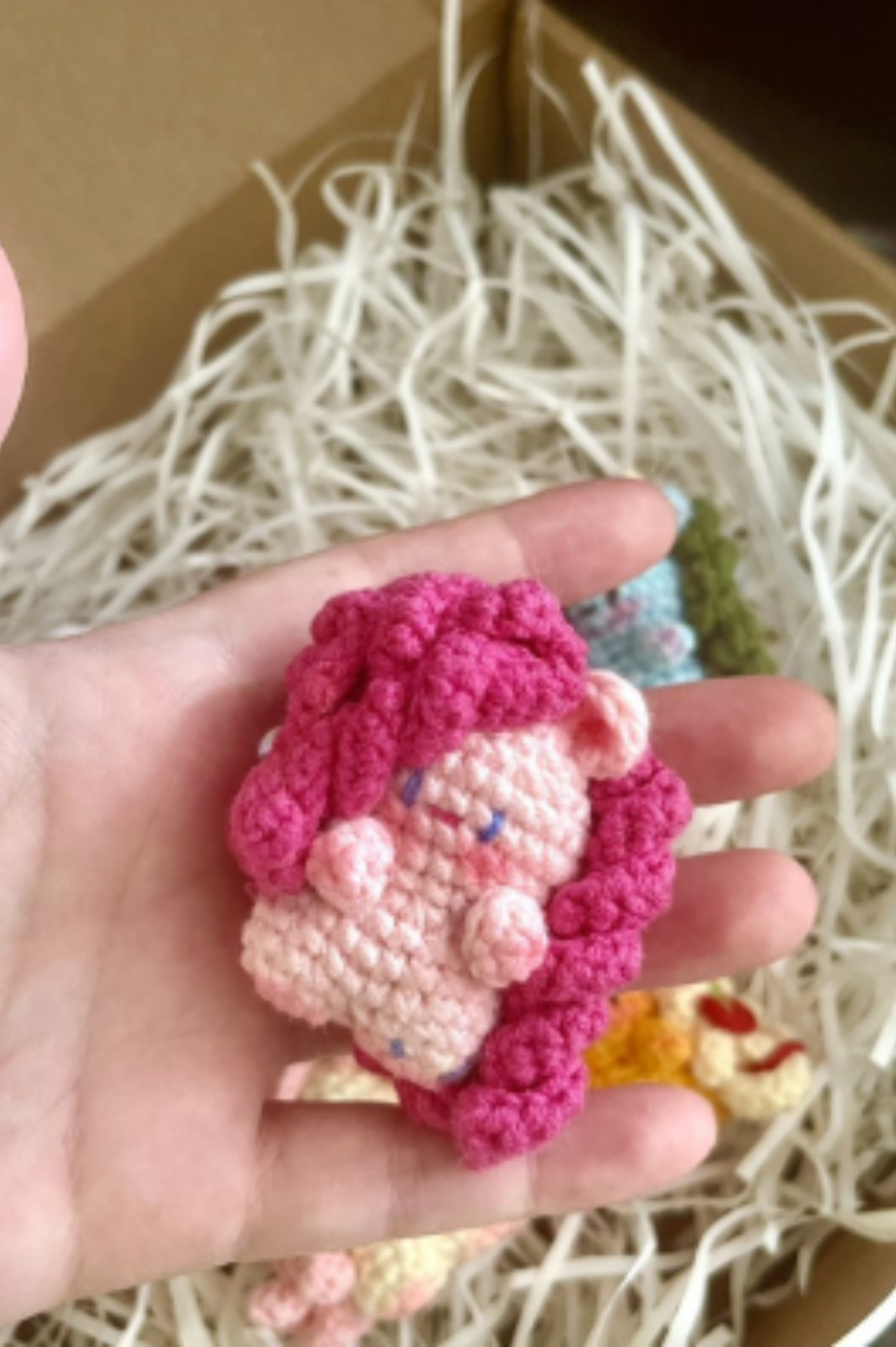 [Finished Product] My Little Pony: Friendship Is Magic Handmade Crochet Keychain-Pinkie