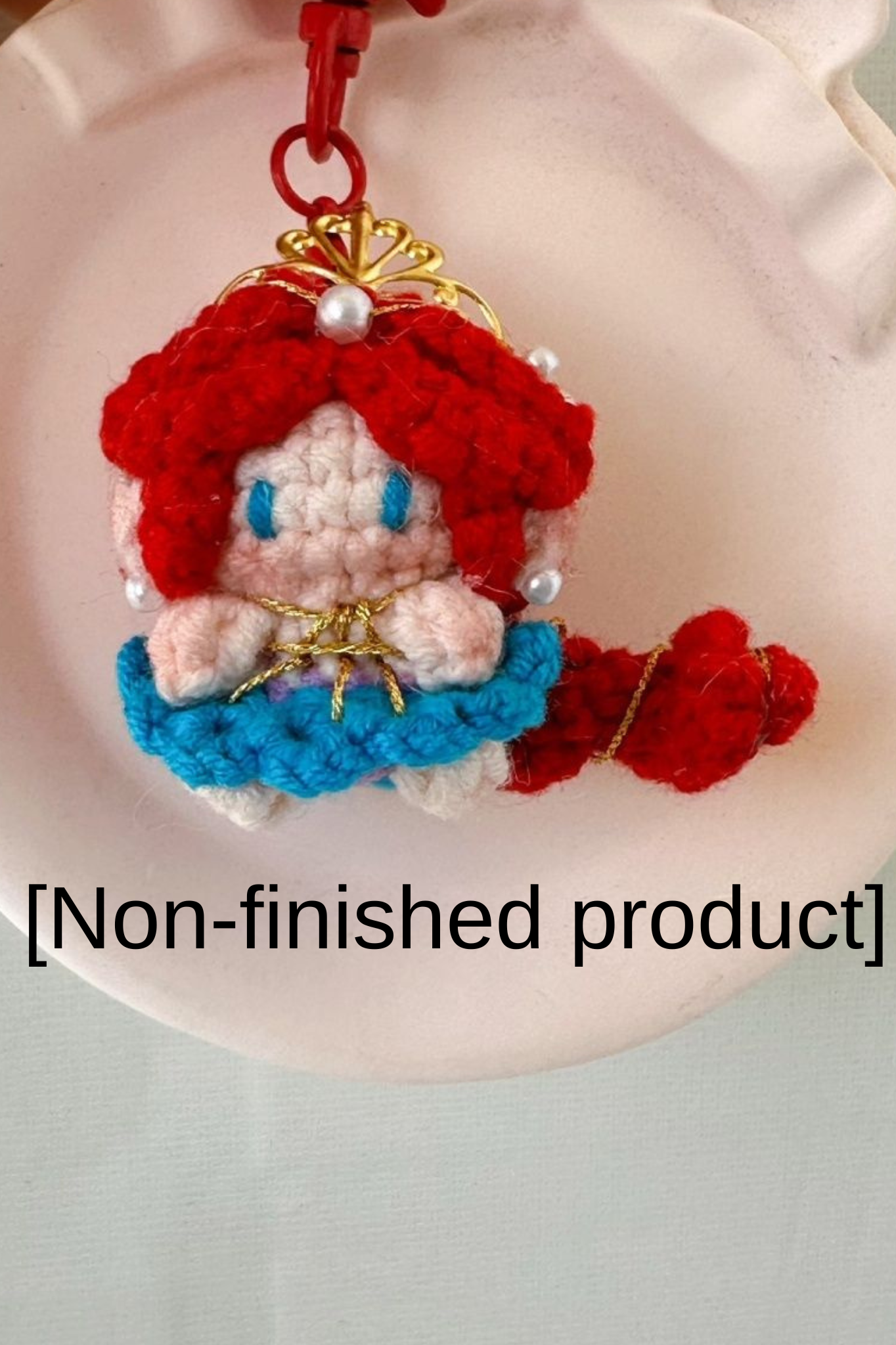 Finished Product Custom Identity V Gardener Grace Game Fan Art - Handmade Crochet Keychain Charm