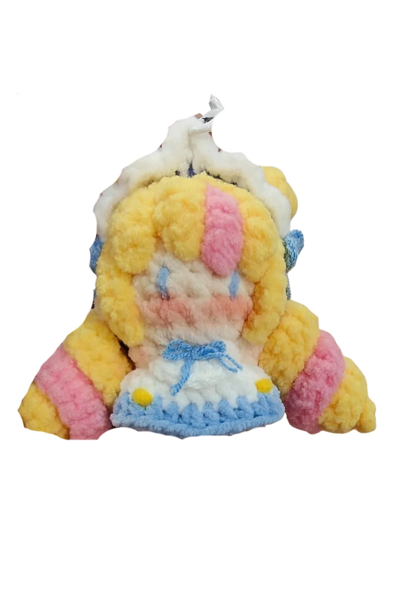 [Finished Product] Custom LOL Coffee Sweetheart Gwen Game Fan Art - Handmade Crochet Keychain Charm