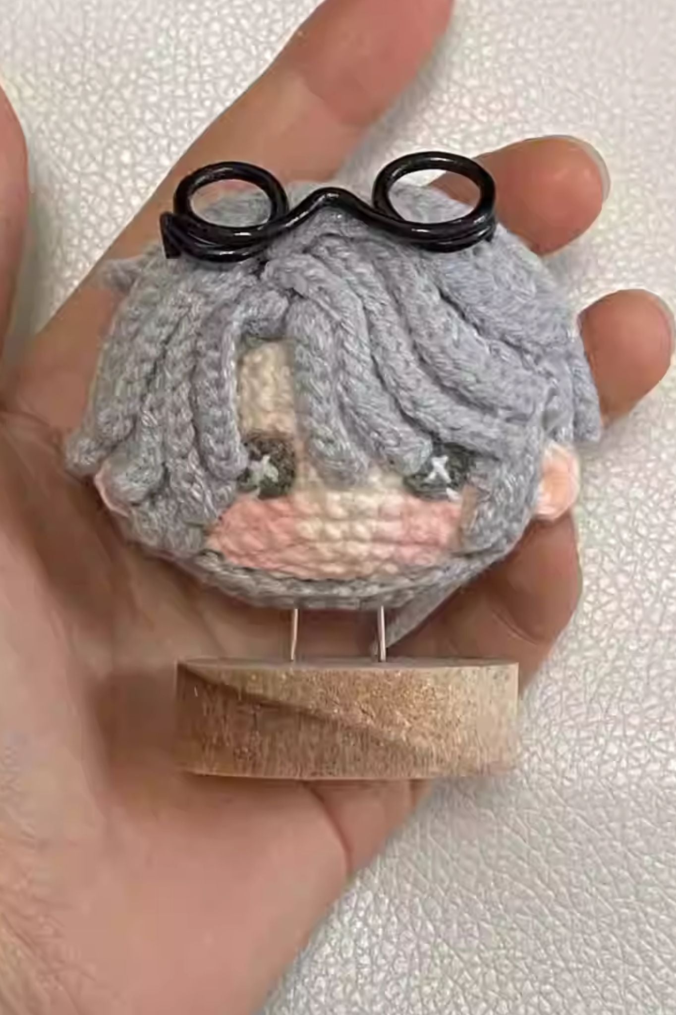 [Finished Product] Custom Identity V Embalmer Gator Game Fan Art - Handmade Crochet Keychain Charm