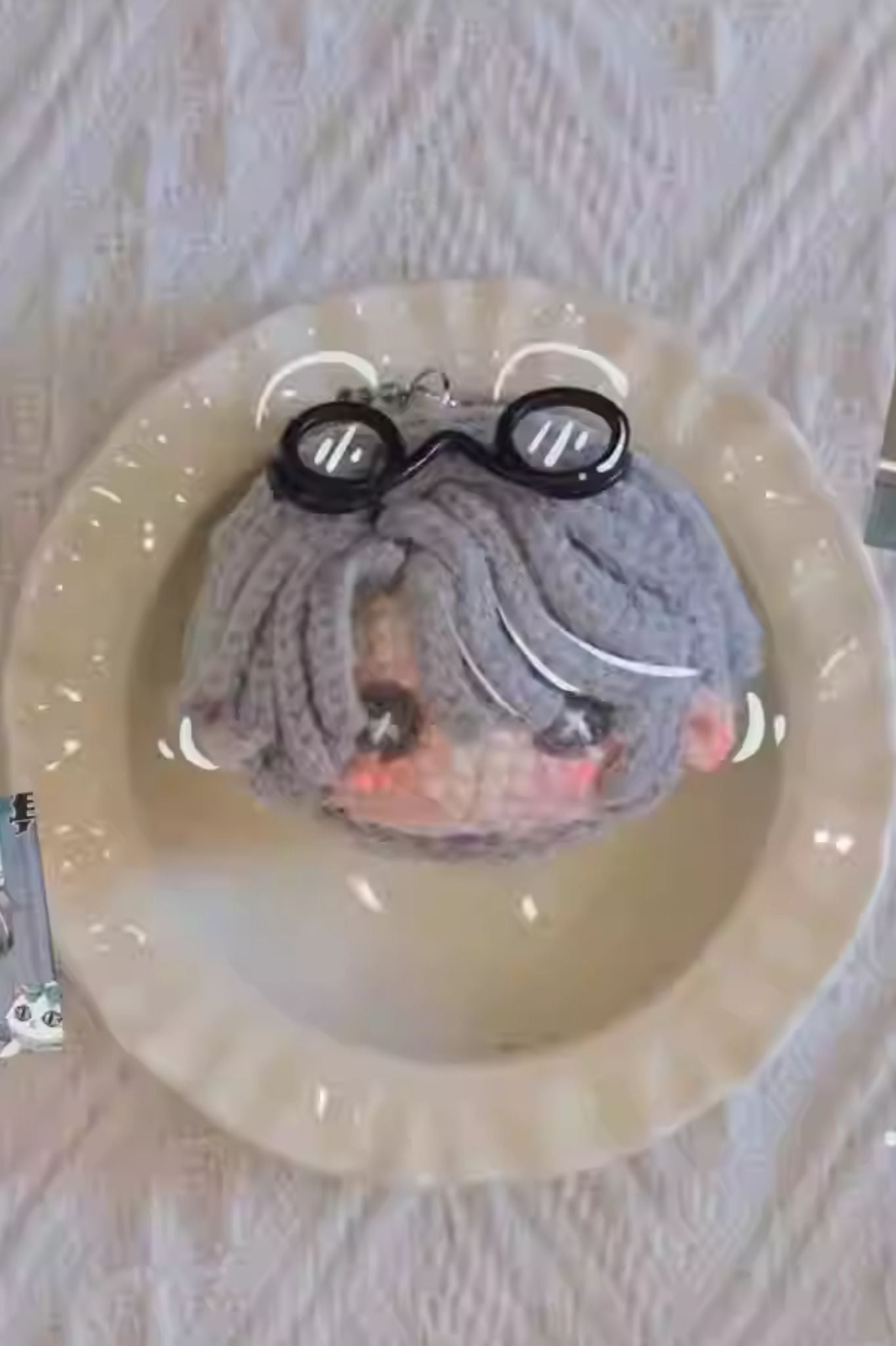 [Finished Product] Custom Identity V Embalmer Gator Game Fan Art - Handmade Crochet Keychain Charm