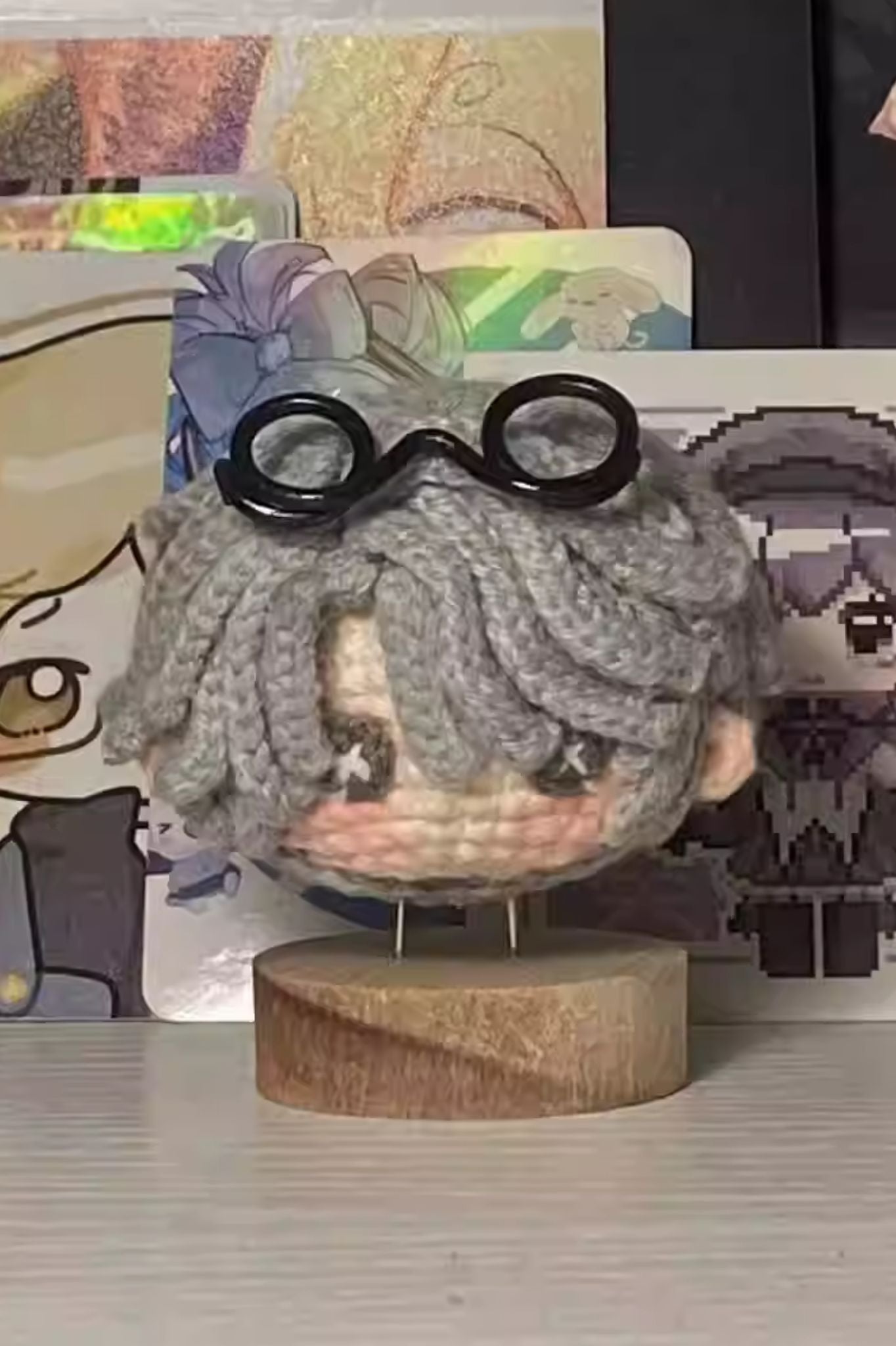 [Finished Product] Custom Identity V Embalmer Gator Game Fan Art - Handmade Crochet Keychain Charm