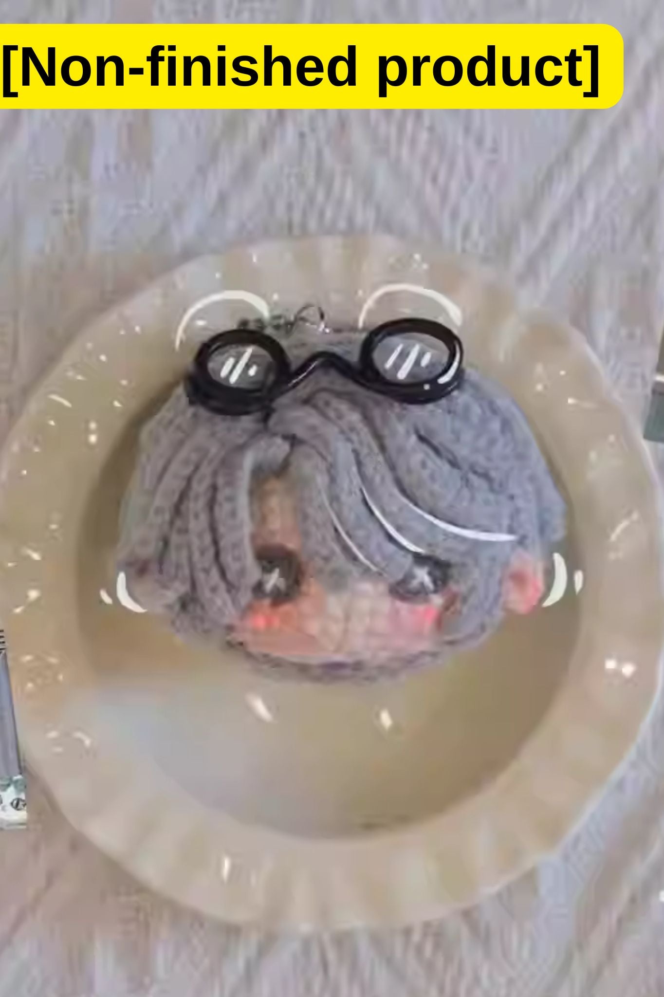 [Finished Product] Custom Identity V Embalmer Gator Game Fan Art - Handmade Crochet Keychain Charm