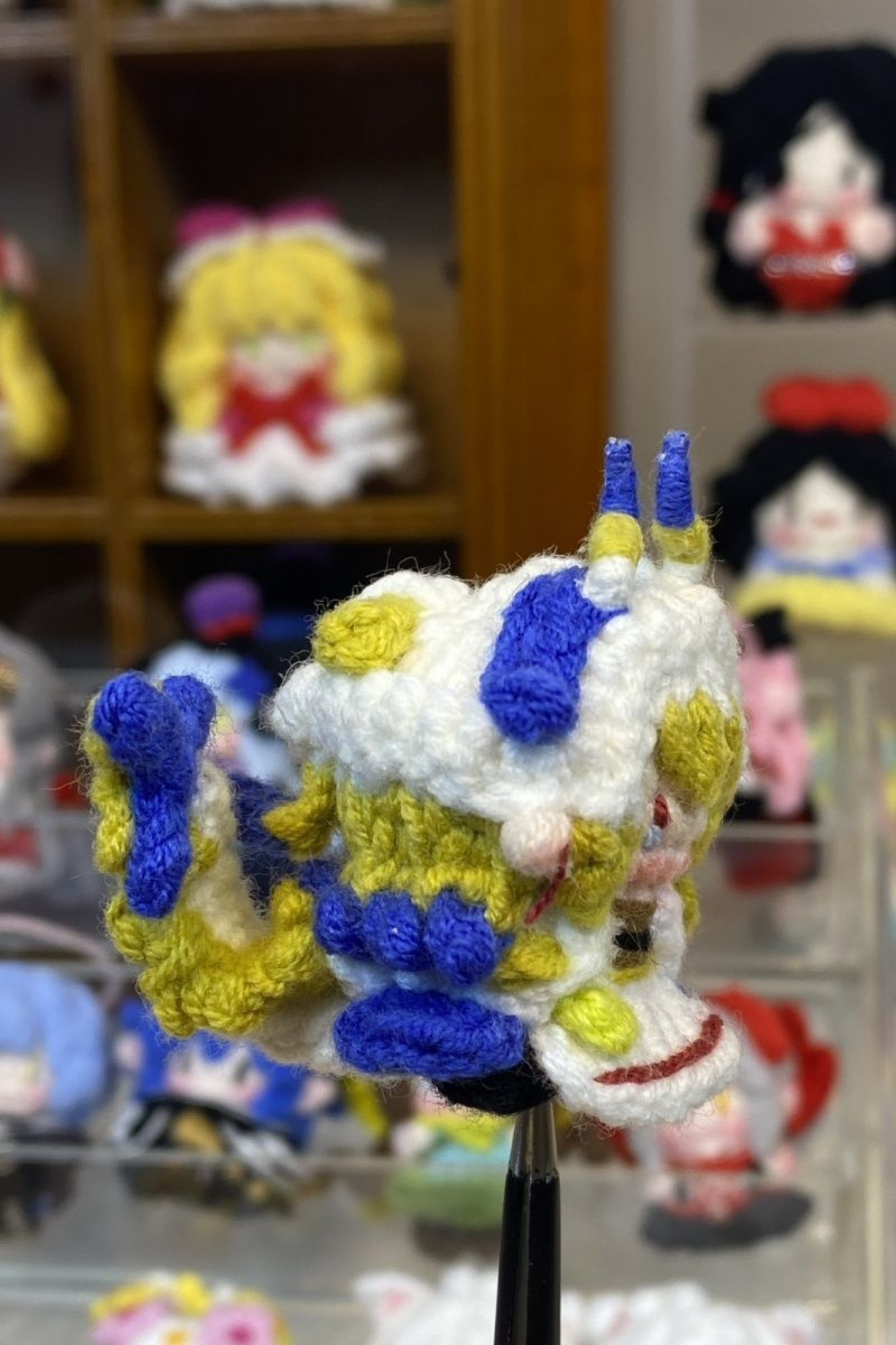 Finished Product Arknights Game Hand-Crocheted Finished Yarn Doll Keychain