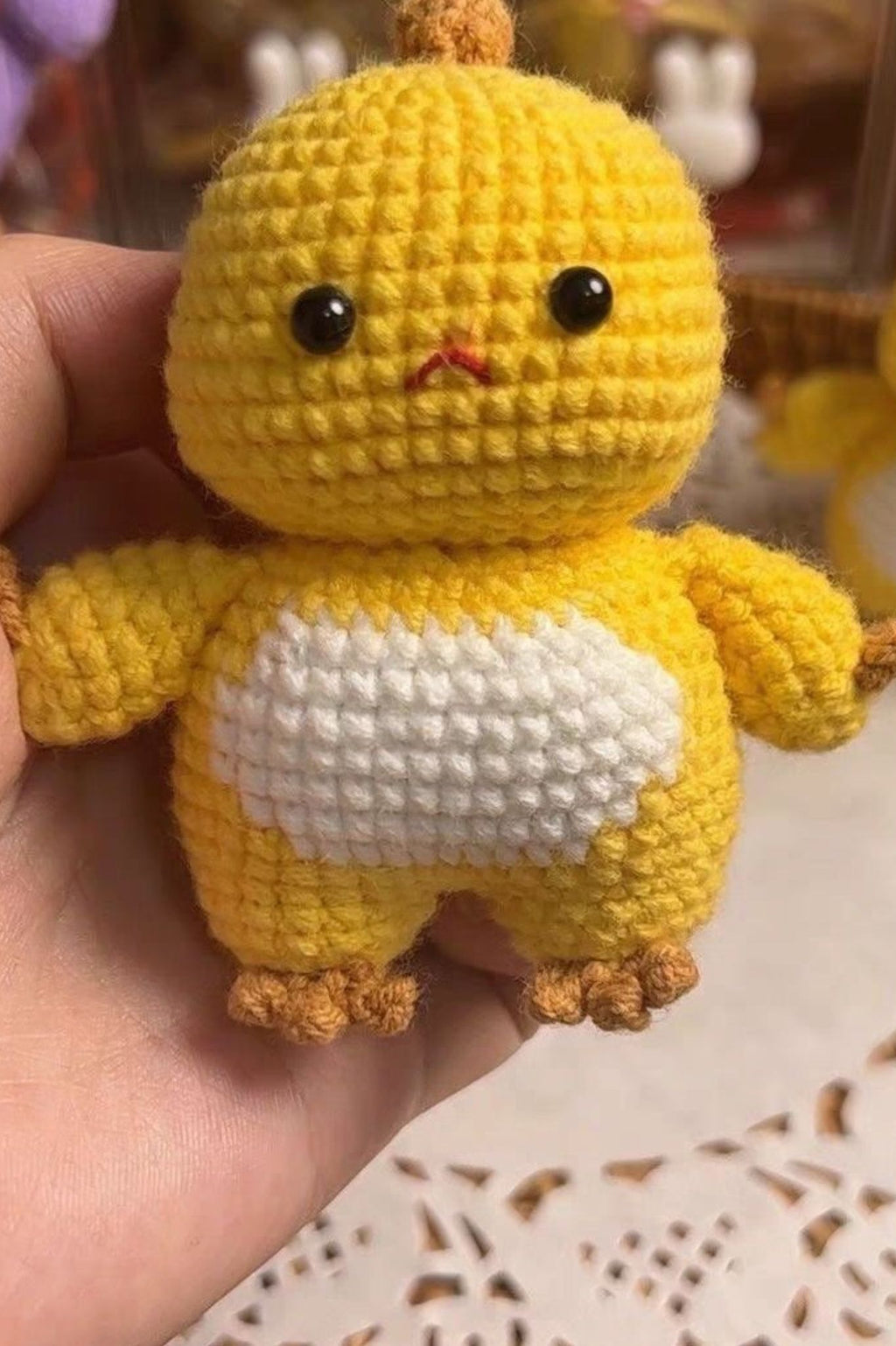 Finished Product [Custom] Nai Long Animation Fan Art - Handmade Crochet Keychain Charm