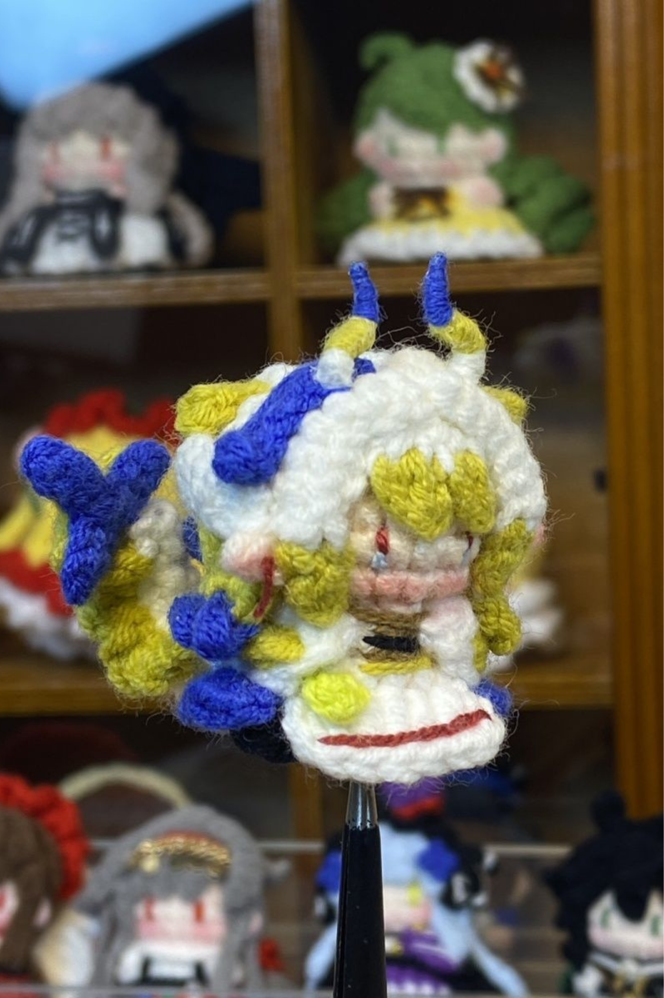 Finished Product Arknights Game Hand-Crocheted Finished Yarn Doll Keychain