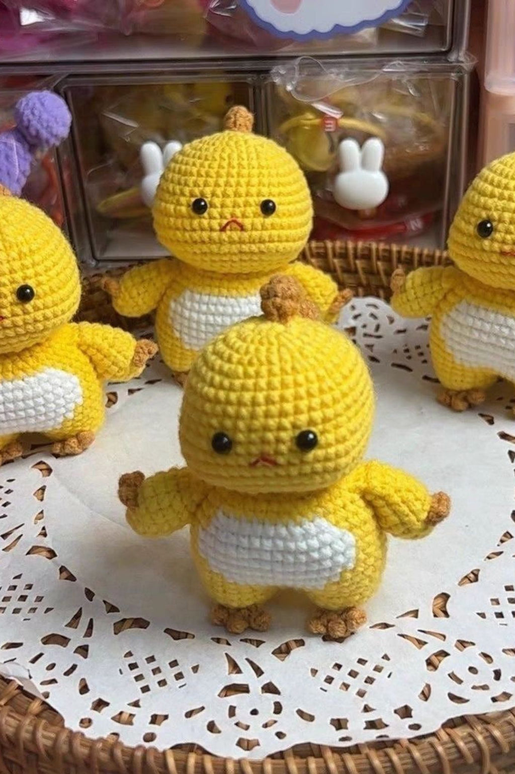 Finished Product [Custom] Nai Long Animation Fan Art - Handmade Crochet Keychain Charm