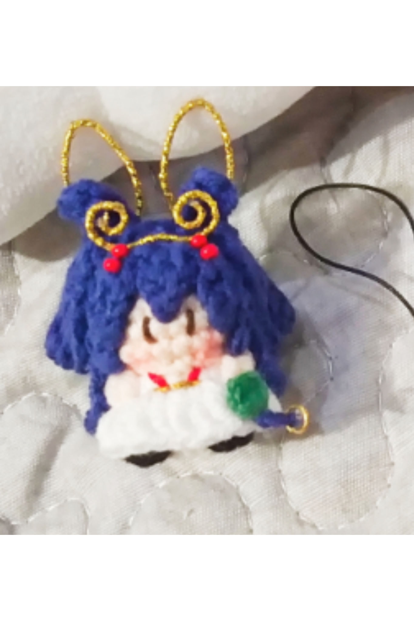 [Finished Product] Custom Honor of Kings Game Fan Art GONGSUN LI- Handmade Crochet Keychain Charm