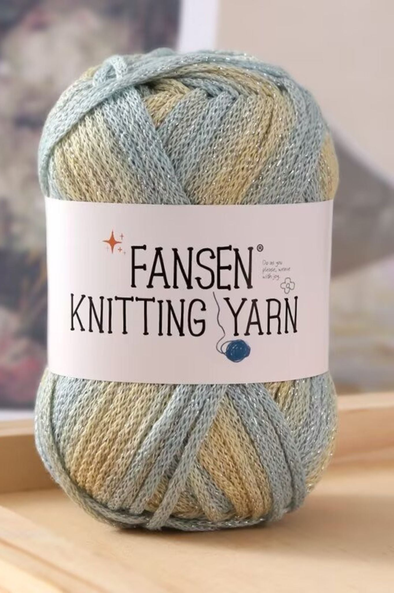 Segment dyed graffiti line gradient star silver sparkle 2.5mm hollow cotton thread DIY hand weaving crocheting bag thread