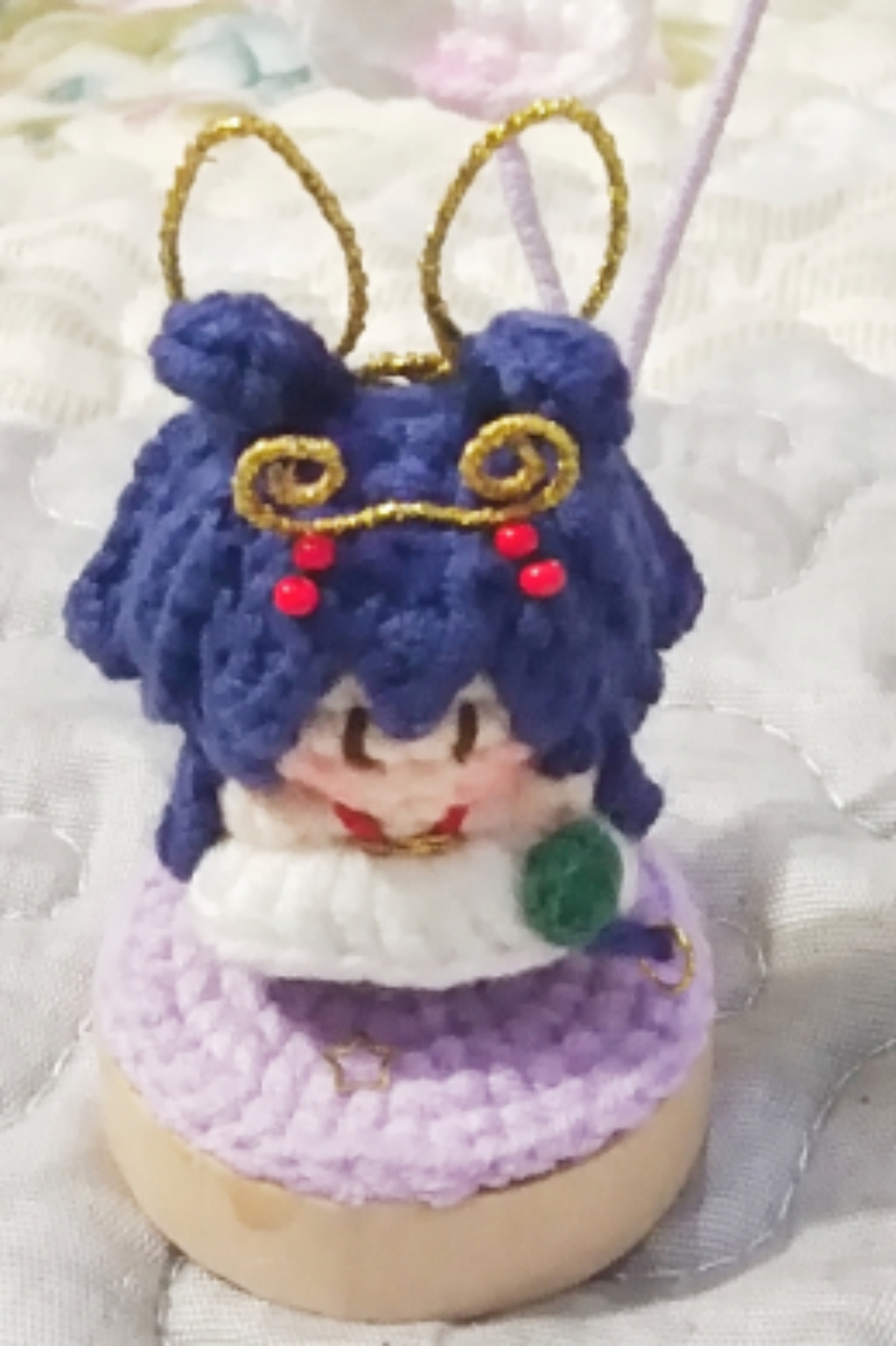 [Finished Product] Custom Honor of Kings Game Fan Art GONGSUN LI- Handmade Crochet Keychain Charm