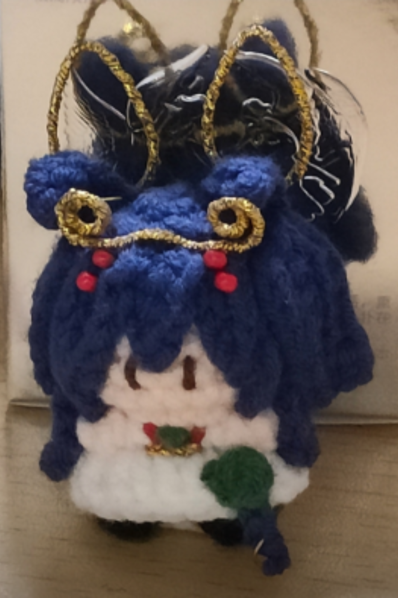 [Finished Product] Custom Honor of Kings Game Fan Art GONGSUN LI- Handmade Crochet Keychain Charm