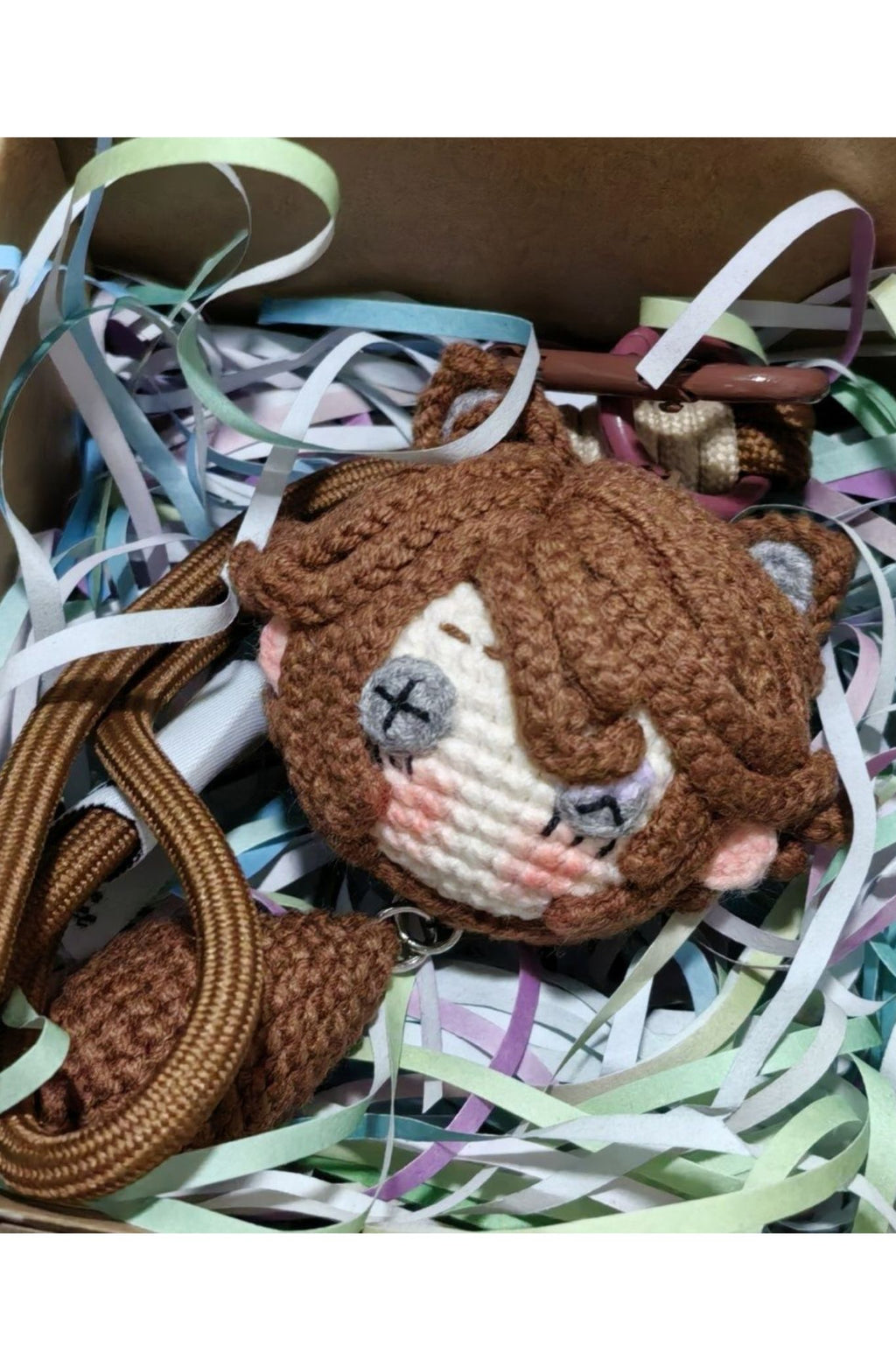 Finished Product Custom Identity V Luca Balsa（"Prisoner"） Game Fan Art - Handmade Crochet Keychain Charm