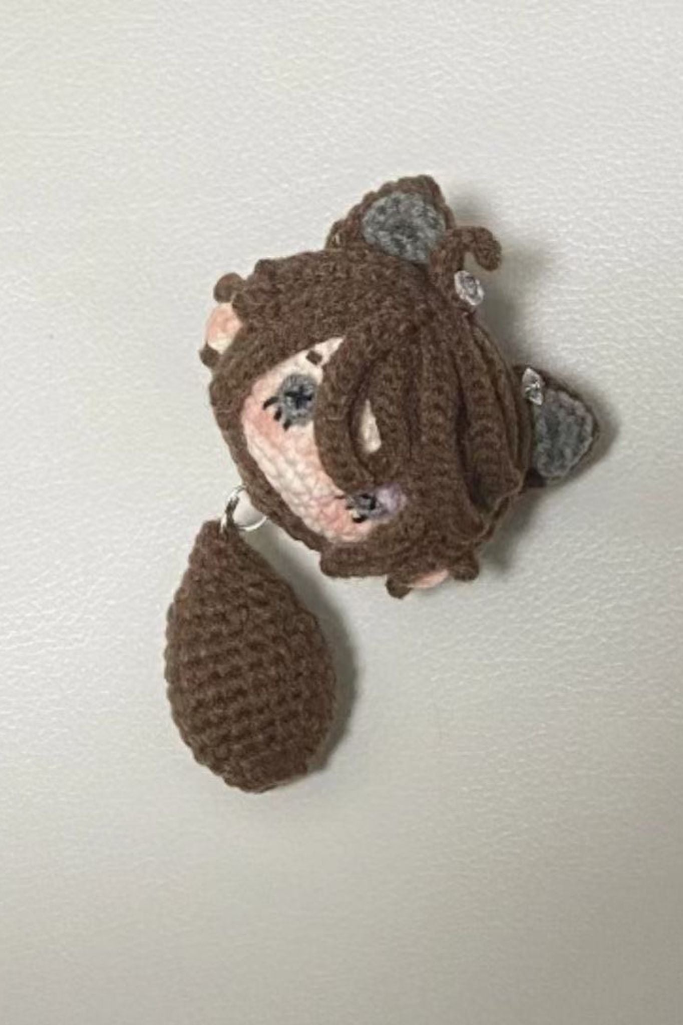Finished Product Custom Identity V Luca Balsa（"Prisoner"） Game Fan Art - Handmade Crochet Keychain Charm