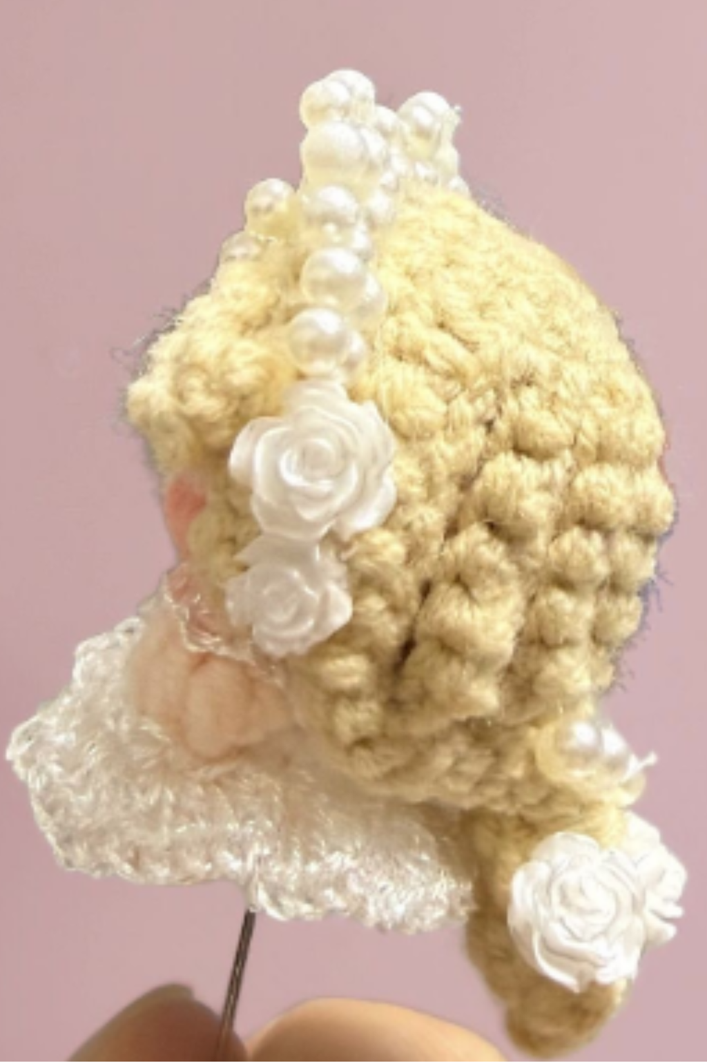 Finished Product Custom Identity V Grace Game Fan Art - Handmade Crochet Keychain Charm