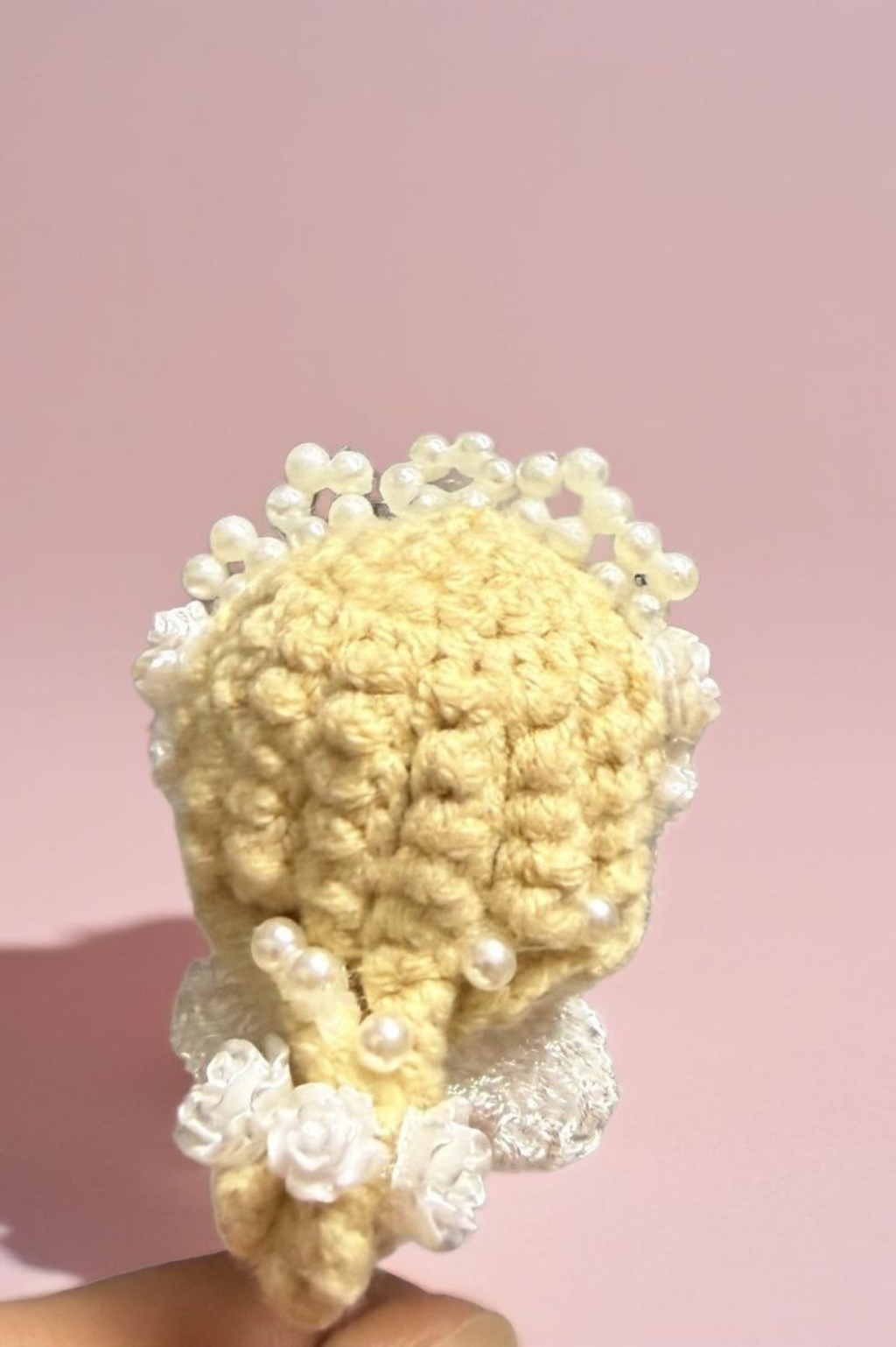 Finished Product Custom Identity V Grace Game Fan Art - Handmade Crochet Keychain Charm