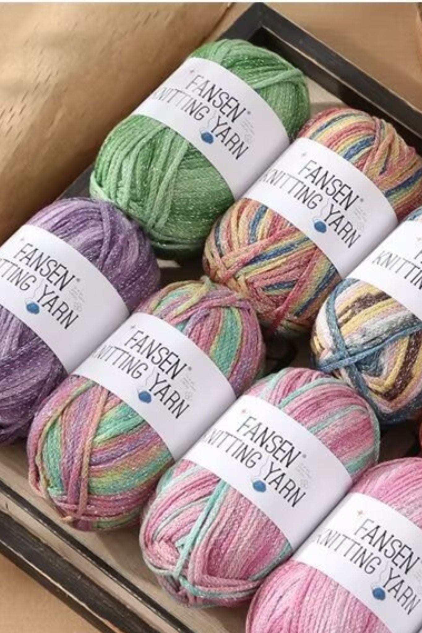 Segment dyed graffiti line gradient star silver sparkle 2.5mm hollow cotton thread DIY hand weaving crocheting bag thread