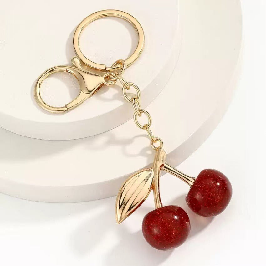 Keychain Cherry Bag Charms Purse