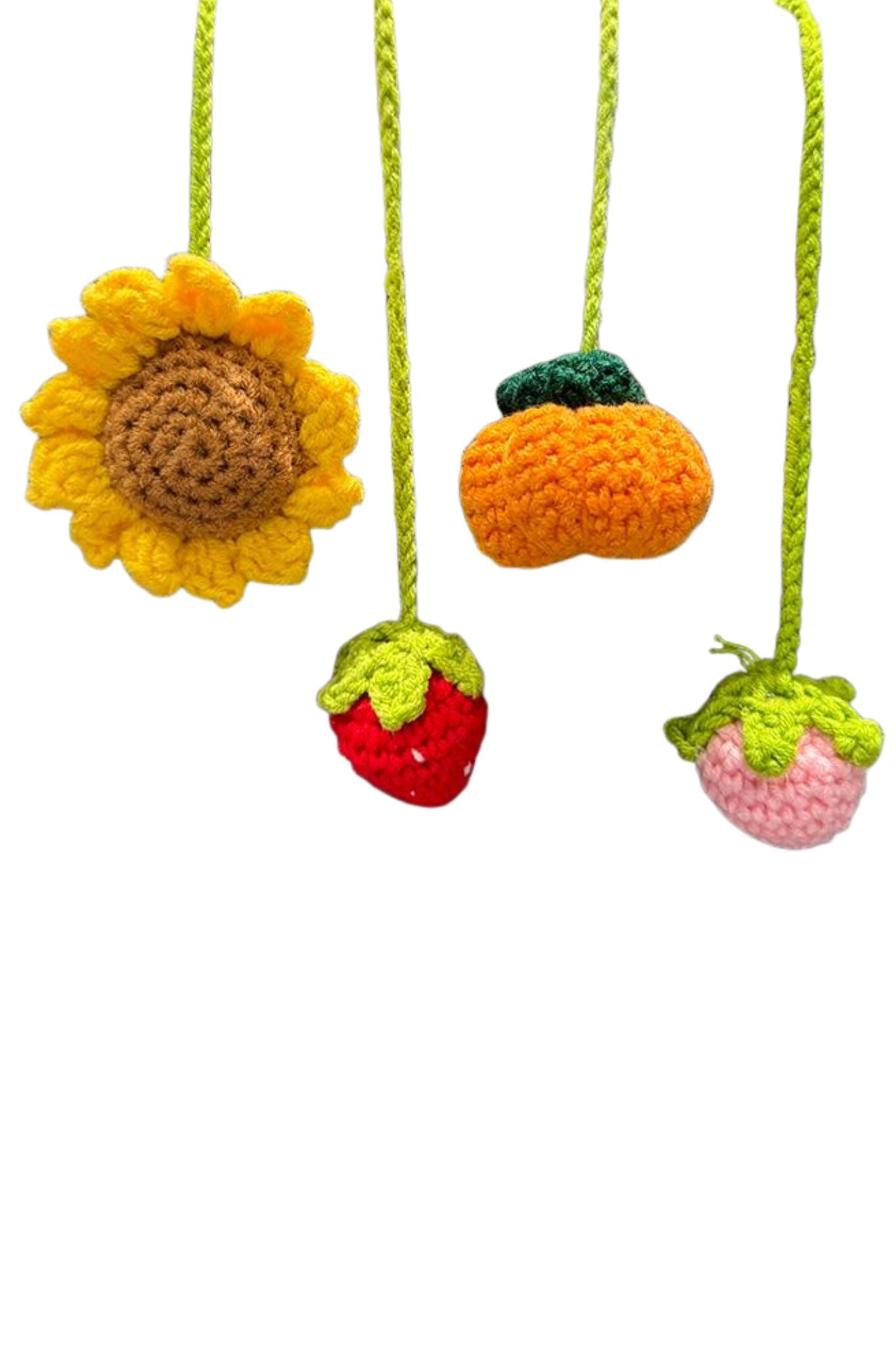 Handmade  Finished Floral Pattern Crochet Curtain Ties