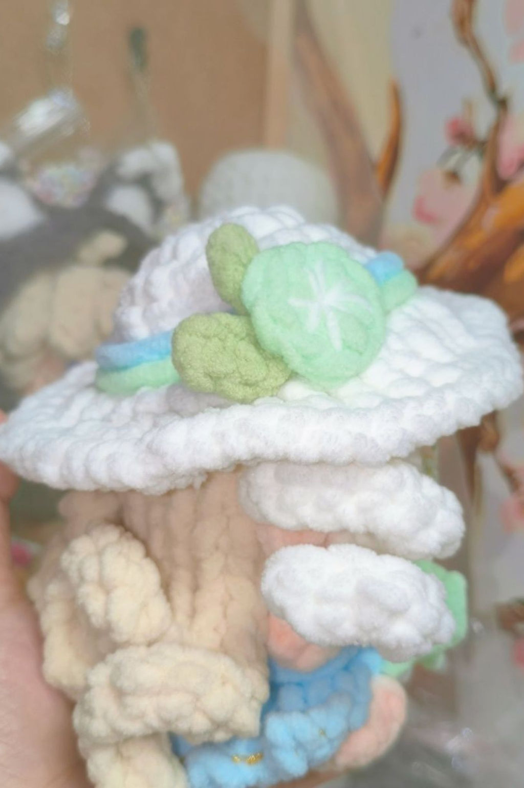 Finished Product Custom Identity V  Game Demi Bourbon（Barmaid）Fan Art - Handmade Crochet Keychain Charm