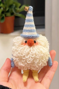 Handmade Crochet Santa Claus Christmas Ornaments