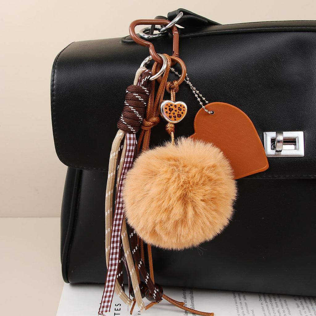 Stylish and cute pom-pom charms - bag decorations and personalized accessories and keychains