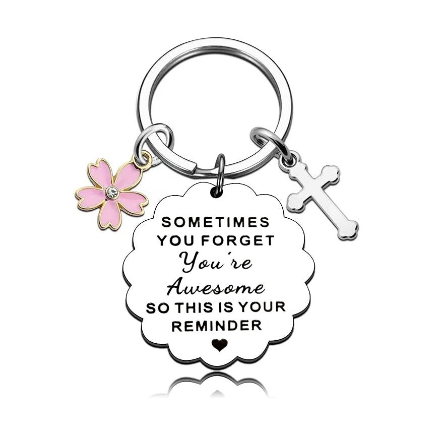 Sister Keychain Jewelry - A Sister is God's Way of Making Sure We Never Walk Alone Keychain Jewelry Birthday Gifts