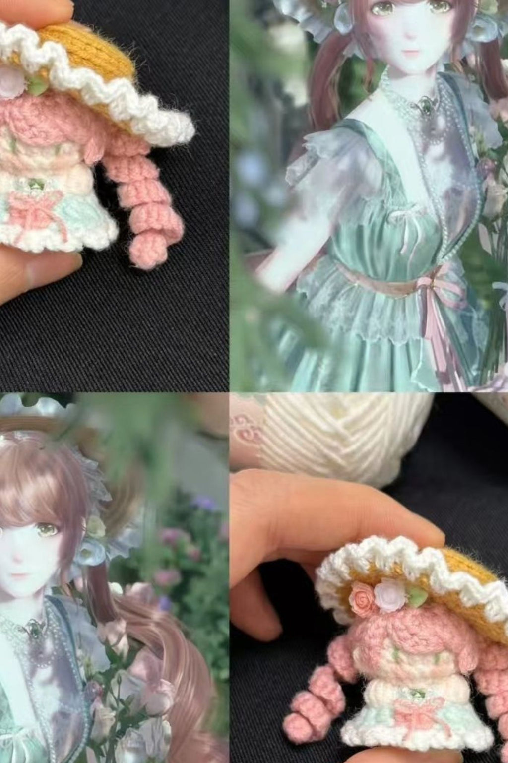 Finished Product Custom Infinity Nikki Game Fan Art - Handmade Crochet Keychain Charm