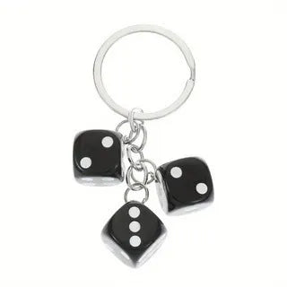 Creative Resin Dice & 8-Ball Keychain - Bag/Car Key Charm | Unique Gift Accessory