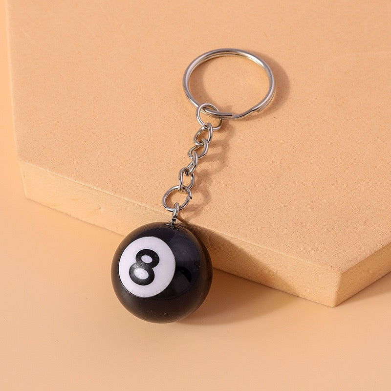 Creative Resin Dice & 8-Ball Keychain - Bag/Car Key Charm | Unique Gift Accessory