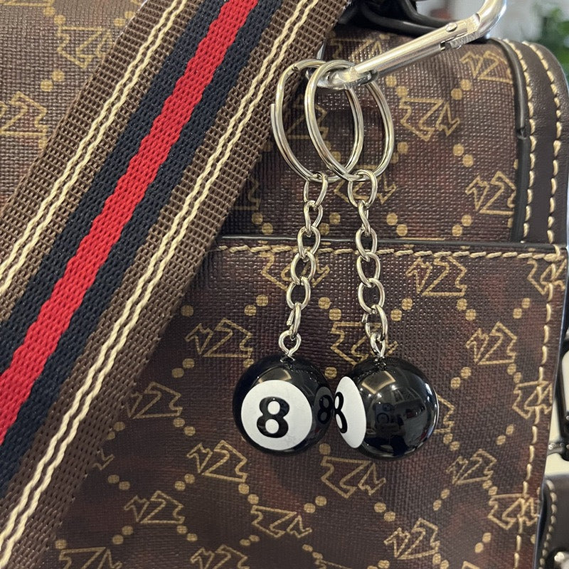 Creative Resin Dice & 8-Ball Keychain - Bag/Car Key Charm | Unique Gift Accessory
